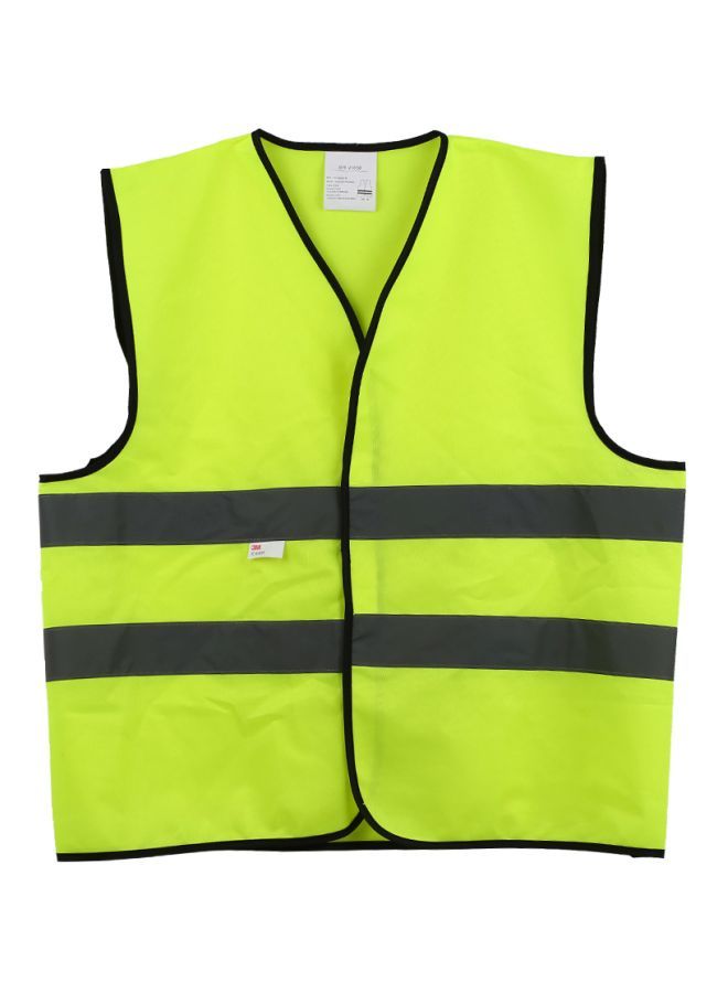 Y&D High Visibility Reflective Security Working Vest Fluorescent Yellow/Grey 26x24x2centimeter - Image 1