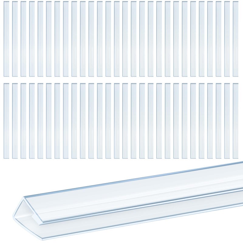 Innconee 30 Pcs Polycarbonate Greenhouse Panels U Connector Profile U Polycarbonate Profile U Channel U End Cap for Twin Wall Greenhouse Panels Prevent Dust, Rain, Fit 6mm or 4mm Panels, 2ft Length - Image 1