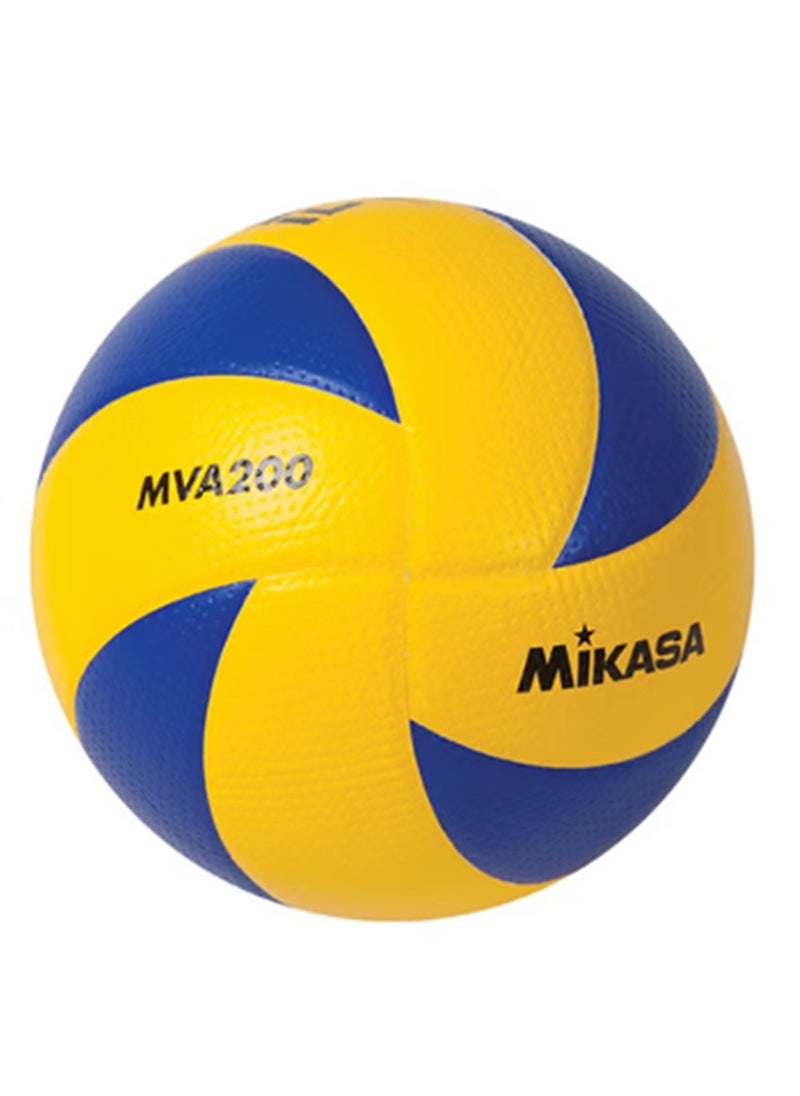 Mikasa - Mikasa Volleyball MVA200 Volleyball, Size 5, Yellow/Blue - Image 1