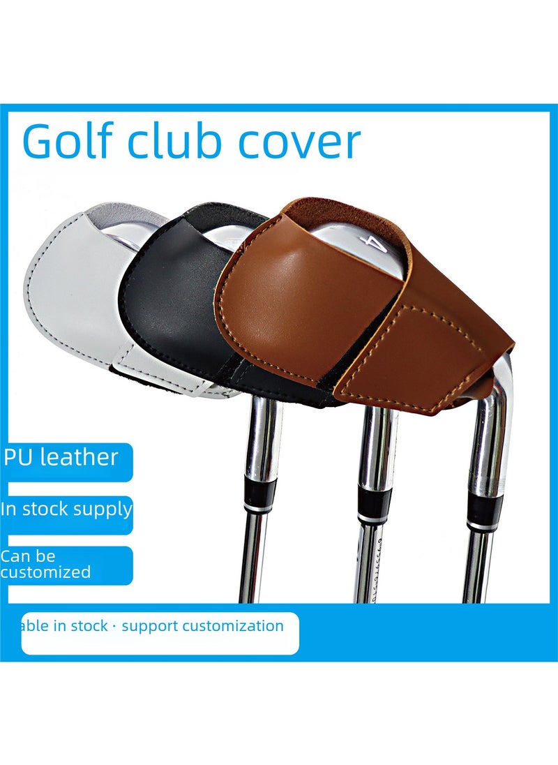 Generic Cross-border in stock Golf Club cover various styles iron club cover high quality club head protective cover cap cover Brown