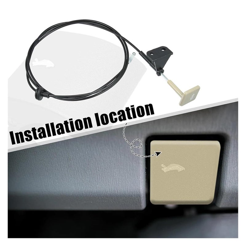 Wivplex Car Bonnet Wire Release Cable for Civic 2006-2011 - Image 5