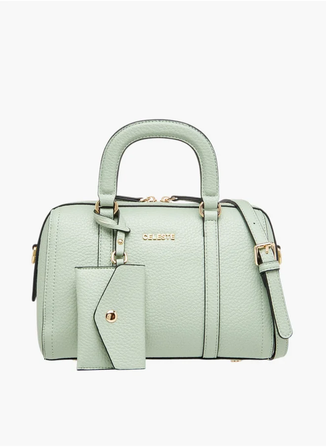 Celeste Textured Tote Bag with Coin Purse