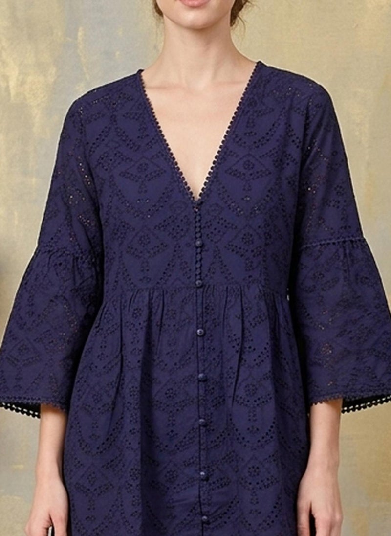 Alaya Women   Cotton Midi Dress -AL3707 - Image 4