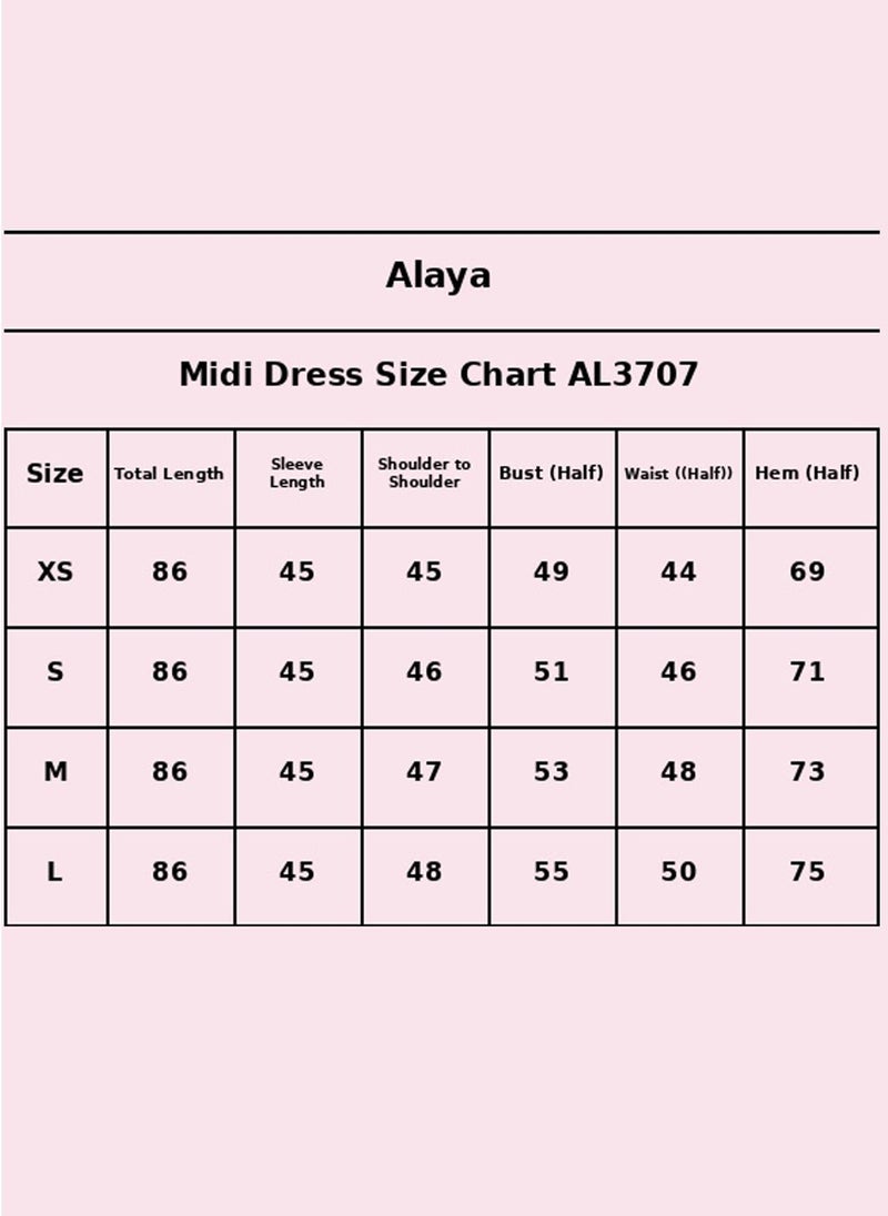 Alaya Women   Cotton Midi Dress -AL3707 - Image 5