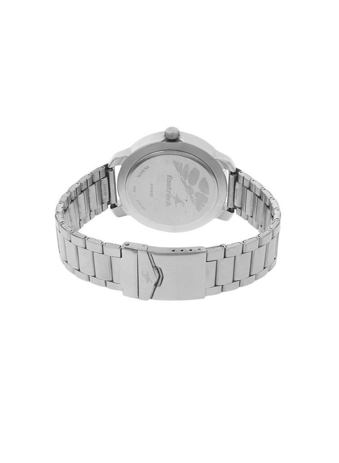 fastrack 3123SM01 Men’s Analog Watch – Black Dial, Silver Stainless Steel Strap, Quartz Movement - Image 4