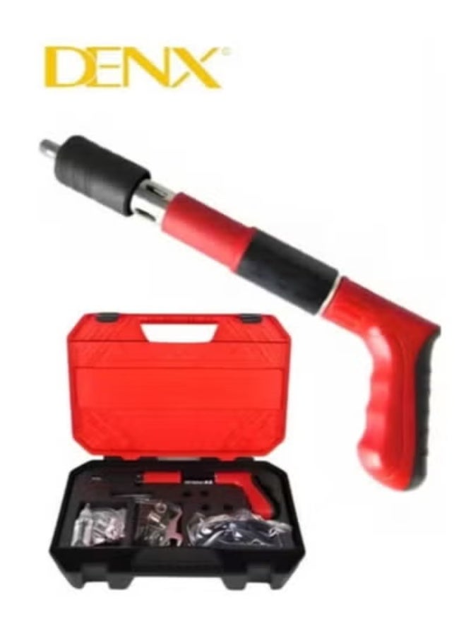 Denx Pneumatic Nail Drill for Steel Piercing & Riveting – Heavy-Duty Air Rivet & Drill Gun, Industrial-Grade Pneumatic Tool for Metalworking, Fabrication, Auto Body Repair, Steel Structures, Construction & DIY Projects – High Torque Performance - Image 1