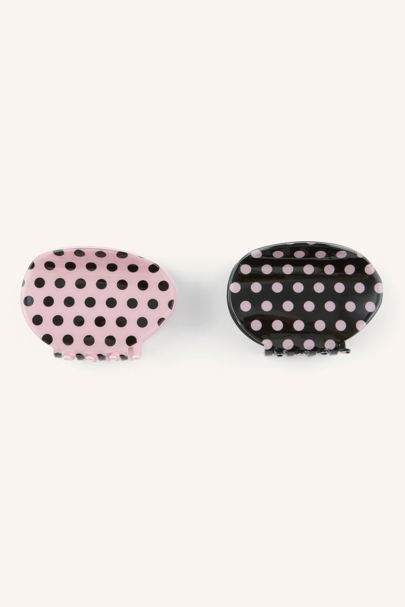 DeFacto Multicolour Woman Woman 2 Piece Polka Dot Hair Clips Casual - Image 1