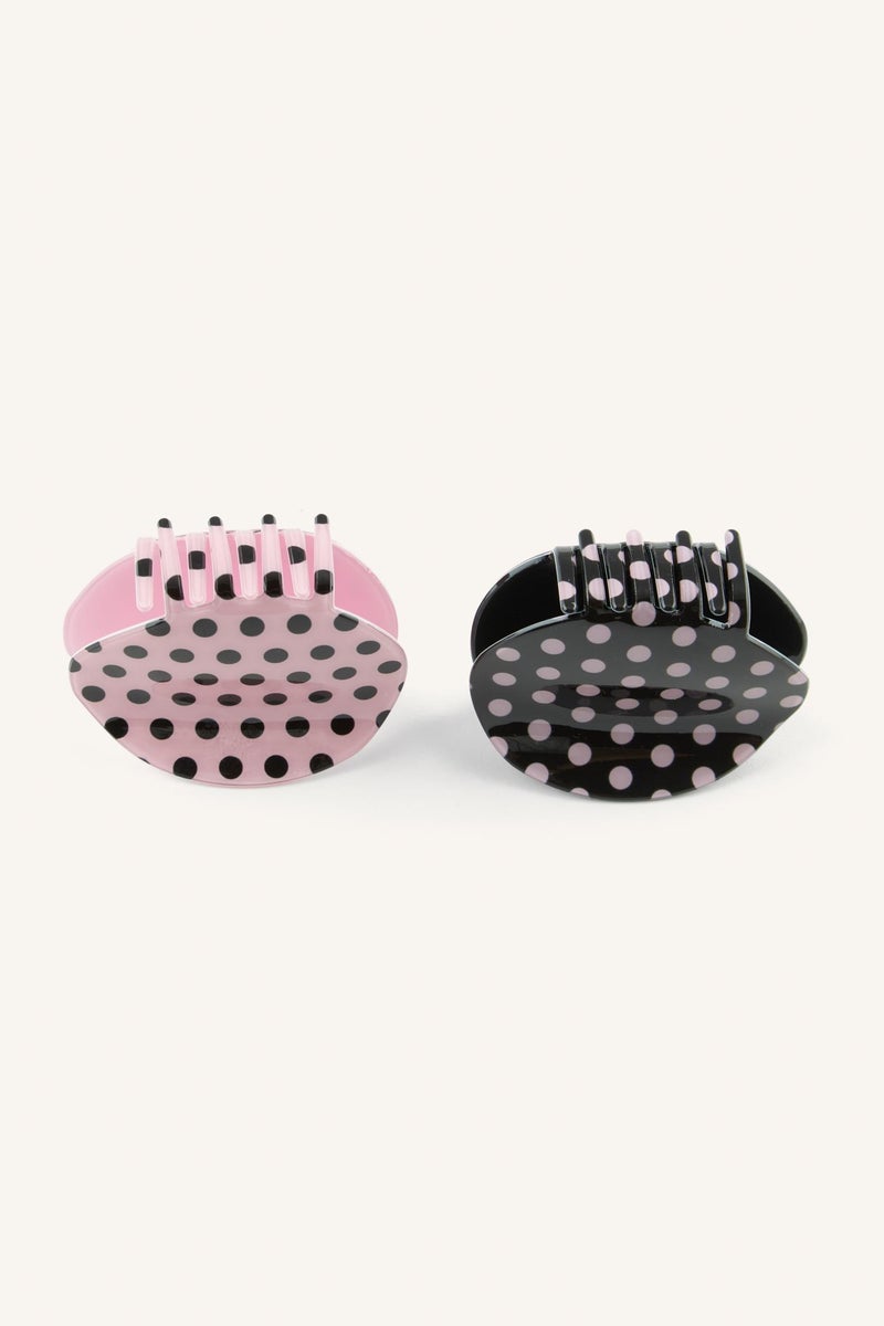 DeFacto Multicolour Woman Woman 2 Piece Polka Dot Hair Clips Casual - Image 5
