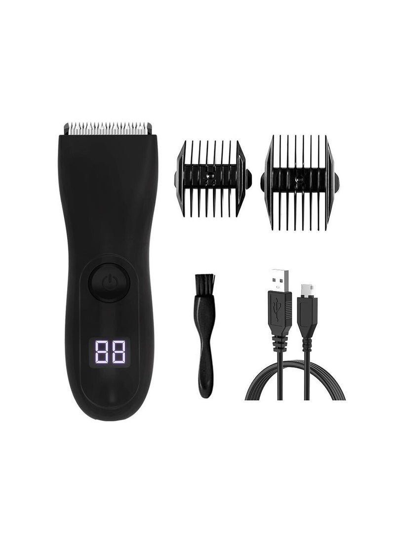 Men's Hair Clippers and Trimmers for Intimate Areas, Waterproof Electric Shaver and Beard Grooming Machine for Hair Removal and Precision Cutting.