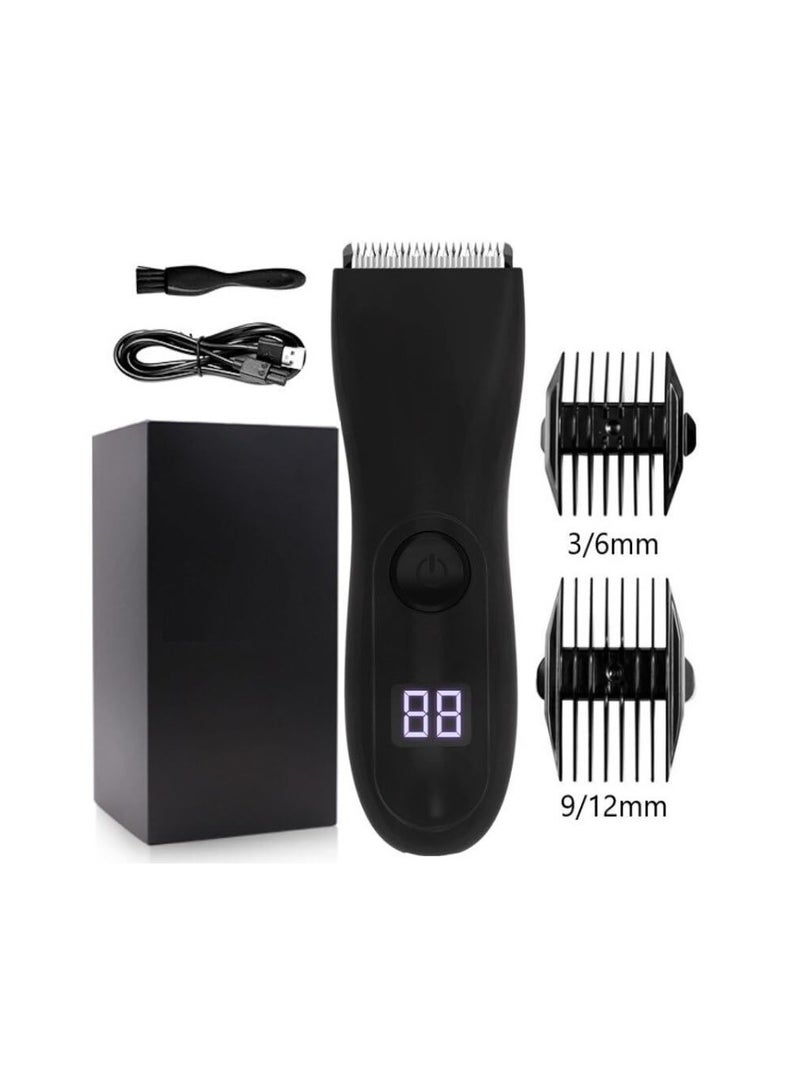 Men's Hair Clippers and Trimmers for Intimate Areas, Waterproof Electric Shaver and Beard Grooming Machine for Hair Removal and Precision Cutting.