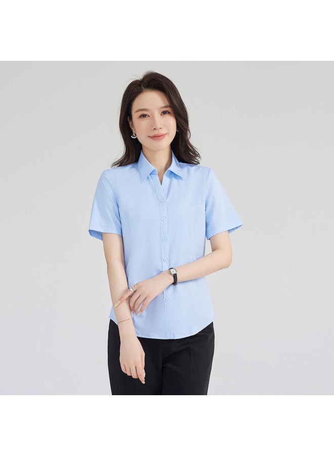 ROMON Women'S Short-Sleeve Shirt, Versatile Fashion For Business, Daily Wear, And Commuting - Image 4