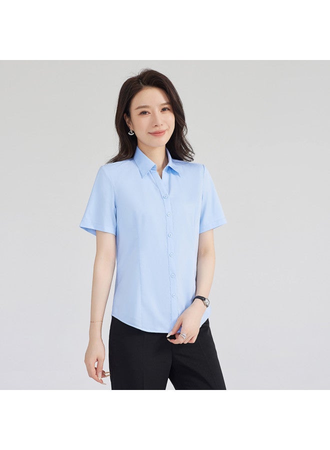 ROMON Women'S Short-Sleeve Shirt, Versatile Fashion For Business, Daily Wear, And Commuting - Image 5