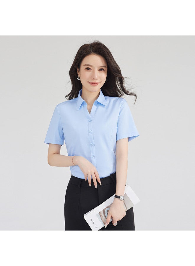 ROMON Women'S Short-Sleeve Shirt, Versatile Fashion For Business, Daily Wear, And Commuting - Image 3