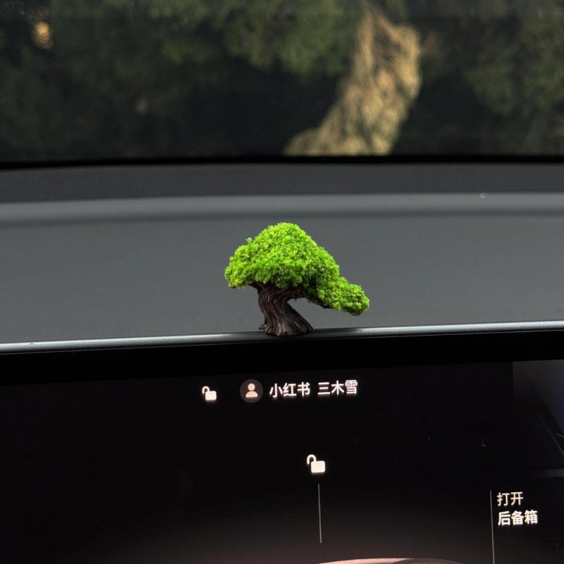 Oasis Fortune Tree Car Dashboard Ornament - Money Tree Miniature for Prosperity, Vehicle Interior Decoration - Image 2