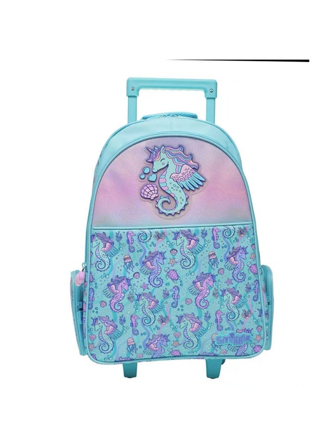 Smiggle Australia Large Capacity Cartoon Wheeled Backpack