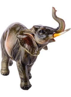 AKDC AKDC Polyresin Elephant L(22CM) XW(9CM) XH(21CM) Brown  - Image 2