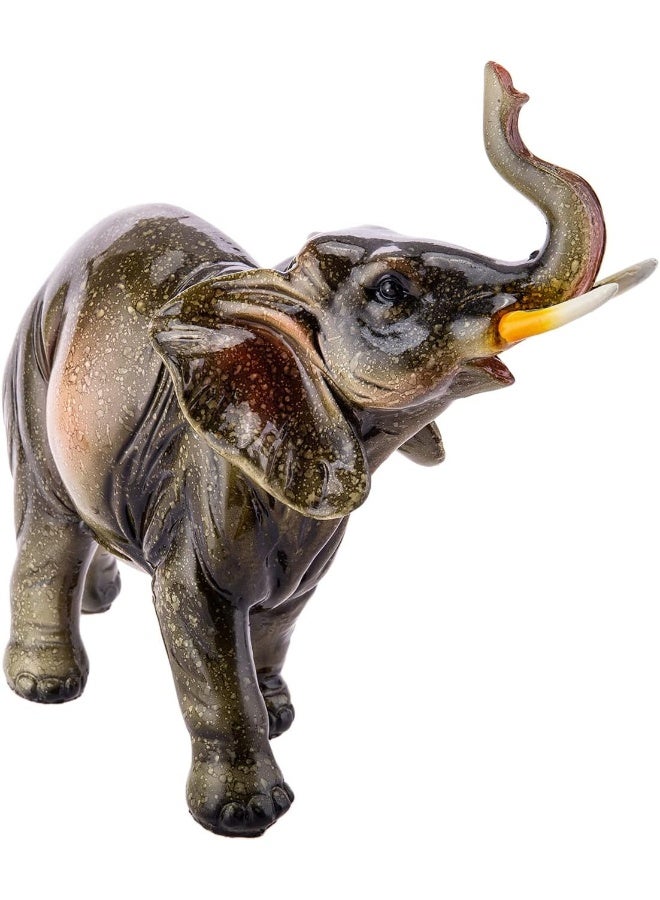 AKDC AKDC Polyresin Elephant L(22CM) XW(9CM) XH(21CM) Brown  - Image 2