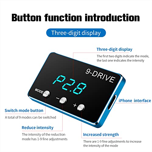 HPEVA Throttle Response Controller,9 Drive Throttle Controller,Intelligent Electronic Racing Accelerator for Ford Range Rover Mazda Jaguar - Image 5