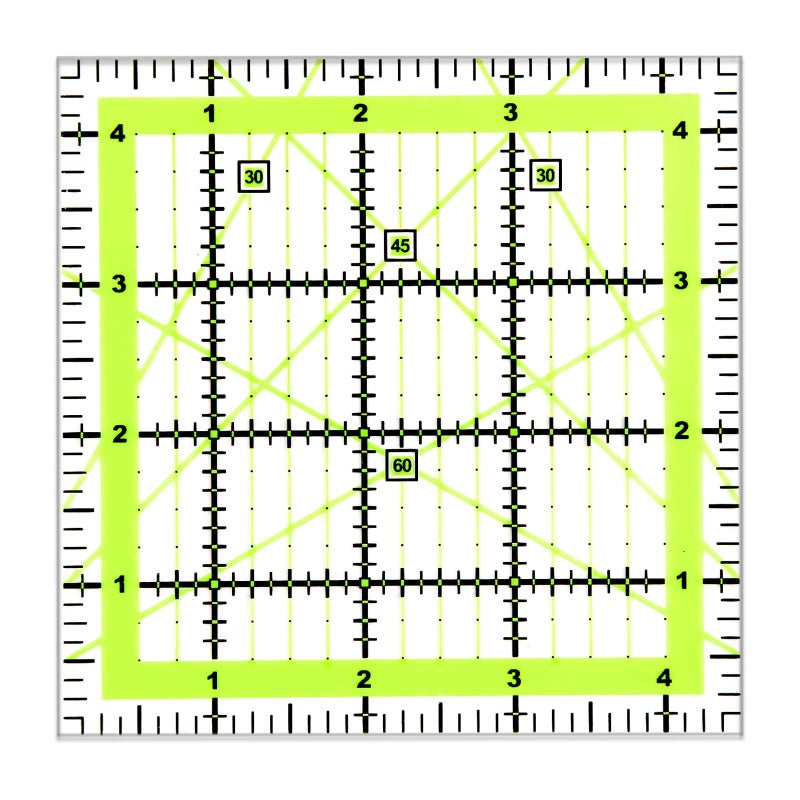 UOOU Quilting Ruler 45X45 Square Quilting Rulers Fabric Cutting Ruler Acrylic Quilters Rulers Clear Mark for Easy Precision Cutting and Crafts Quilting and Sewing 1 Pack