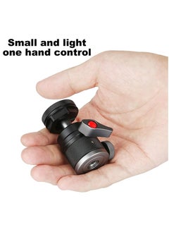 Y&D Camera Tripod Mini Ball Head Adapter,360 Degree Rotatable Aluminum Head,1/4" Screw Cold Shoe Mount for DSLR Camera/Light Stand/Cell Phone/Monopod/action camera.  - Image 1