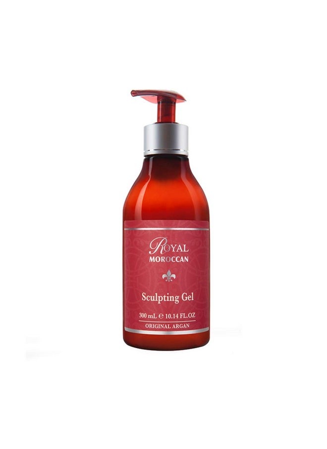 Royal Moroccan - Sculpting Gel ; Moroccan Argan Oil For Hair ; Curly Hair Styling Gel ; Hair Styling & Smoothing Products ; Quick Drying ; Royal Moroccan Argan Oil Hair Products ; 300 Ml (10.14 Fl Oz) - Image 1
