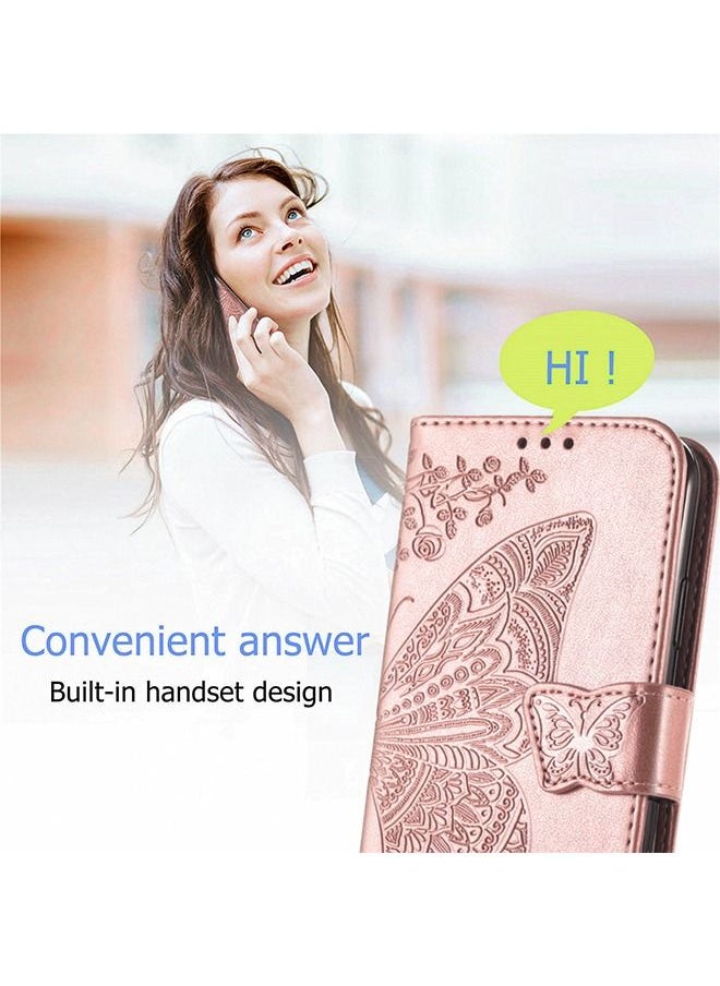 Generic - iPhone 14 Pro Max Wallet Case PU Leather Book Folding Flip Folio Case with Card Holders Kickstand Magnetic Closure Protective Cover for iPhone 14 Pro Max Rose Gold - Image 1