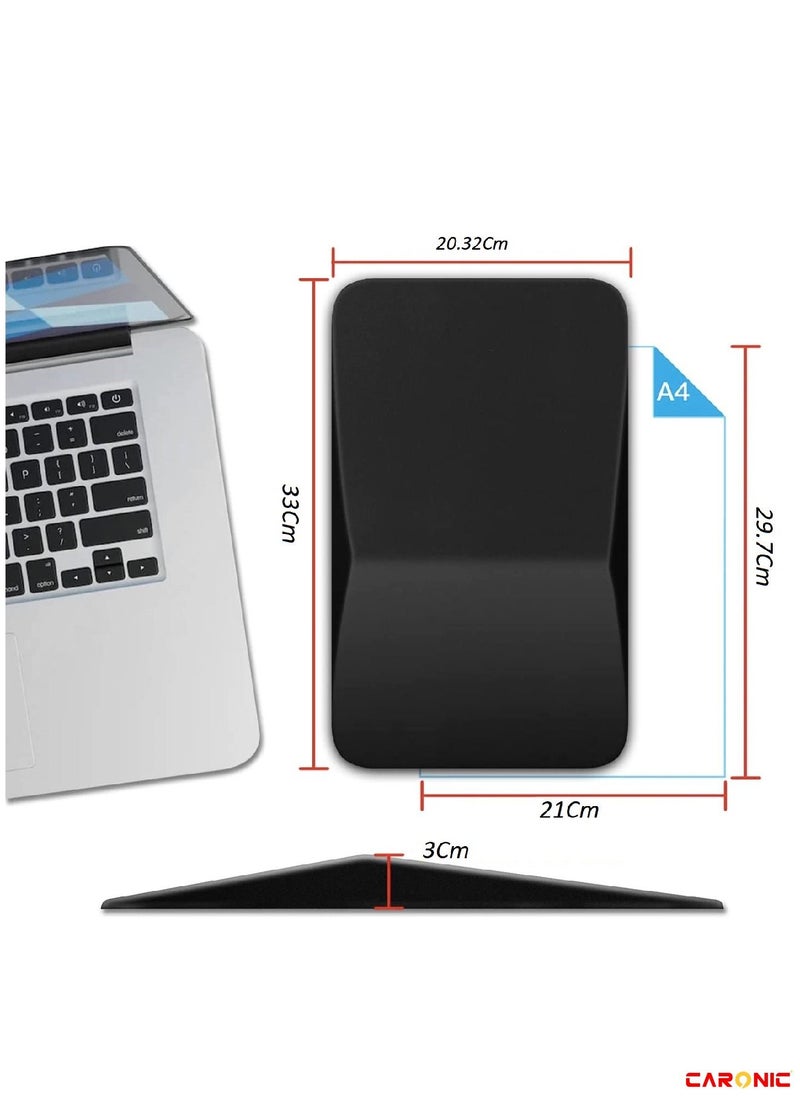 Mouse Pad Wrist Support Ergonomic Pain Relief Keyboard  Rest Comfortable Memory Foam  With Non-Slip PU Base Mouse Pads For Desk Computer Keyboard Home Office Black