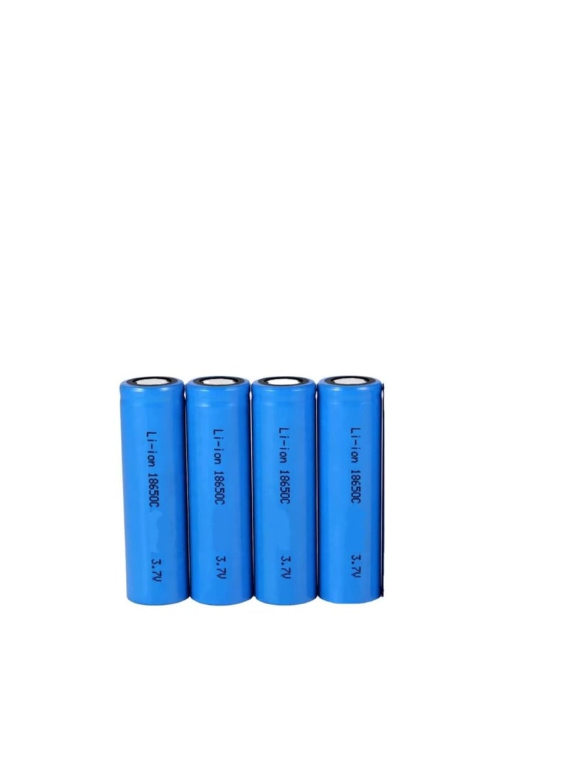 Generic - 4pcs 3.7V 18650 Lithium Battery 2200mah Large Capacity Rechargeable Battery Lithium Li-ion ICR Battery for Flashlight Headlamp - Image 1
