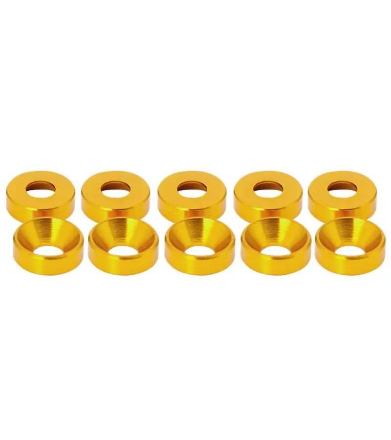 Pack Of 10 Gray Anodized Washers For Countersunk Head Bolts Size M2 - Image 5