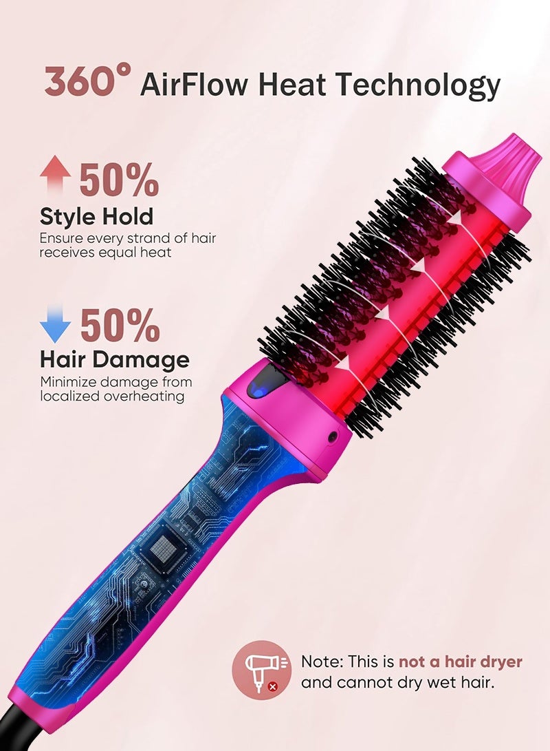 BESTIS 32mm Thermal Brush Ionic Hair Styler Brush,  Barrel for Straightening & Curling, Smooth & Shiny Hair, Adjustable 100–220°C, Fast Heat, Dual Voltage - Image 4
