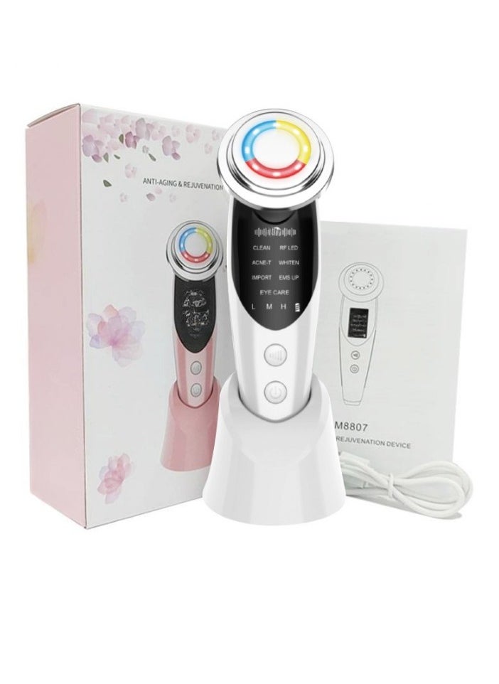 Generic - Electric Face Cleanser, Face Relaxation Massager, Lightweight Wrinkle Remover Facial Tool, Comfortable And Portable Mesotherapy Device For Facial Beauty, (1pc, White) - Image 1