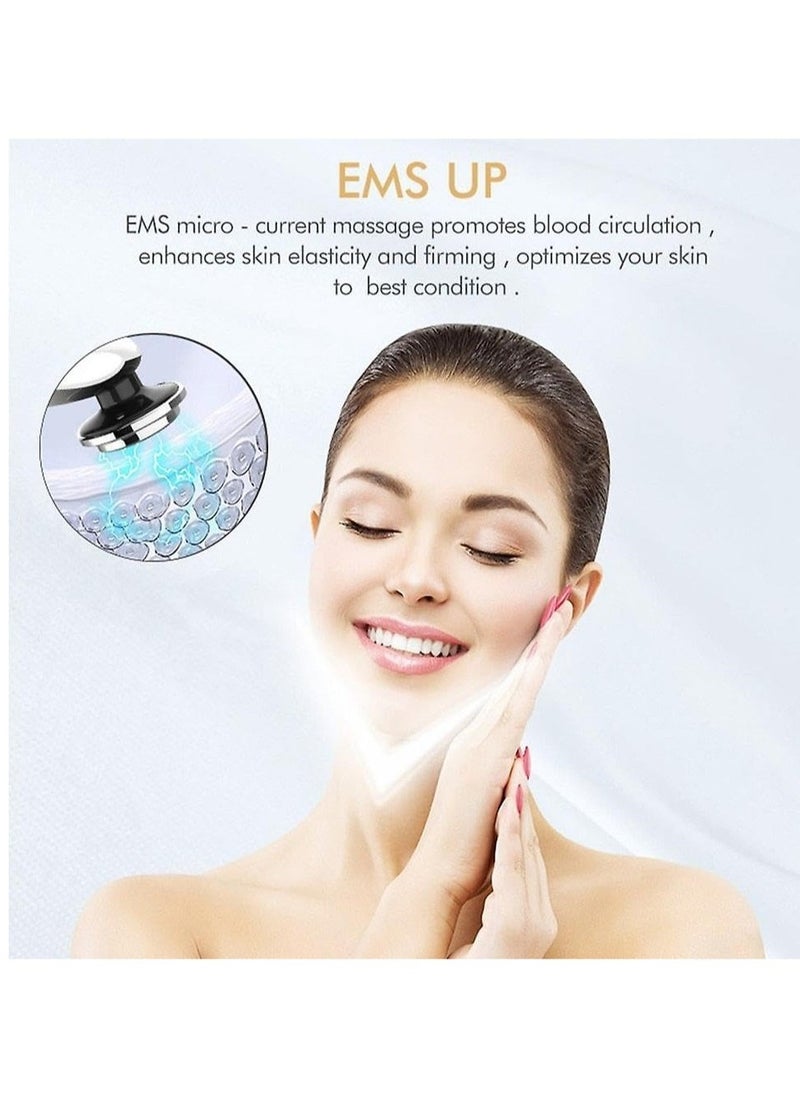 Generic - Electric Face Cleanser, Face Relaxation Massager, Lightweight Wrinkle Remover Facial Tool, Comfortable And Portable Mesotherapy Device For Facial Beauty, (1pc, White) - Image 1