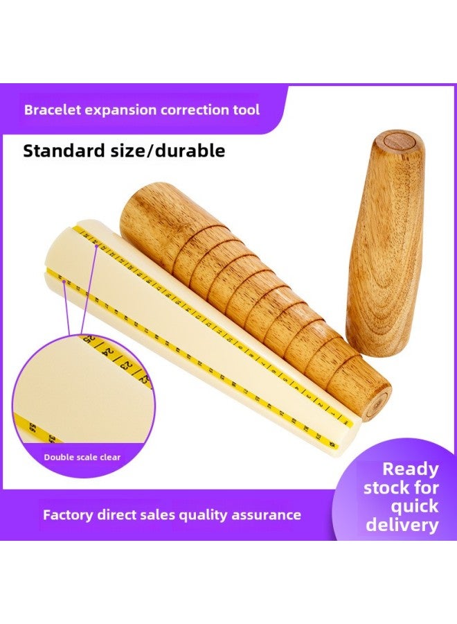 Plastic Bracelet Stick Bracelet Wooden Stick Measurement Wooden Stick Plastic Expansion Correction Repair Wrist Size Size Tool-Model:Measuring Bracelet Egg-shaped Plastic Stick  - Image 3