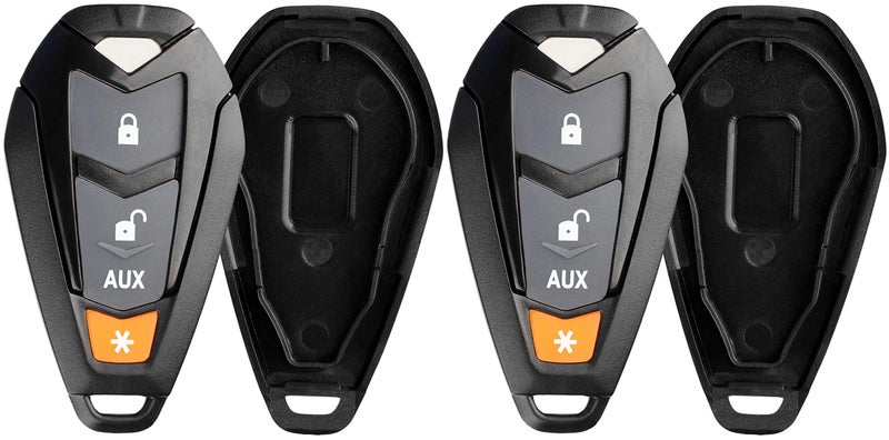 KeylessOption Keyless Entry Remote Control Starter Car Key Fob Case Shell Outer Cover Button Pad for Viper EZSDEI7141 474V (Pack of 2) - Image 4