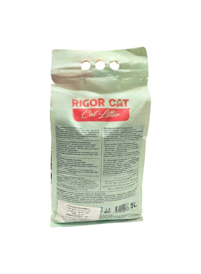 ريجور رمل قطط 5لتر  برائحة البرتقال ثلاثي الفاعلية - Image 5