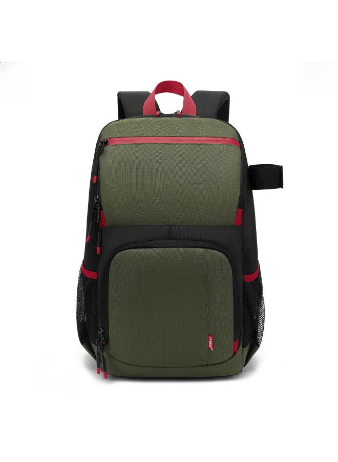 2022 Multi-functional Large-capacity Camera Bag Waterproof Wear-resistant Shoulder Camera Bag [detachable Second Change Backpack-Color:Light Gray  - Image 3