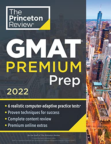 Princeton Review Gmat Premium Prep 2022 6 Computeradaptive Practice Tests Review And Techniques  - Image 1