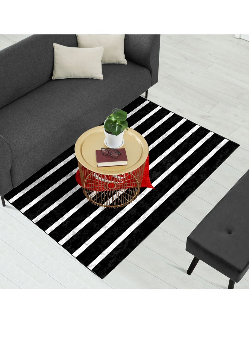 RIZARIES Black White Love Centerpiece (Rug) - Image 1
