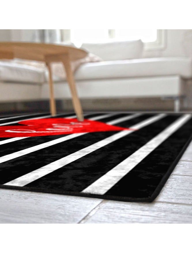 RIZARIES Black White Love Centerpiece (Rug) - Image 5