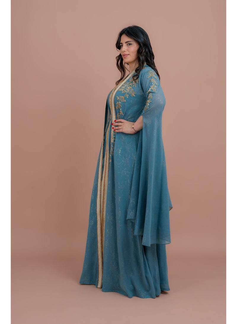 IKKXA Belted Elegant 2-Piece Kaftan  - Image 3