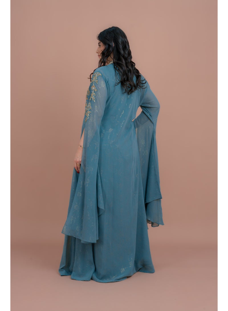 IKKXA Belted Elegant 2-Piece Kaftan  - Image 2