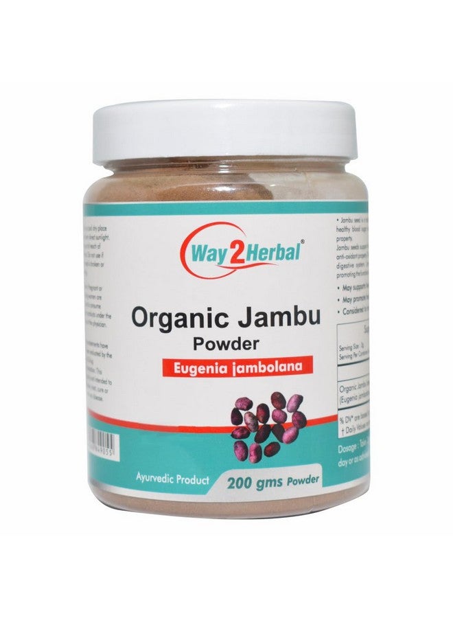 Way2Herbal Organic Jambu Beej Powder (200 Gram Pack of 1) - Image 1