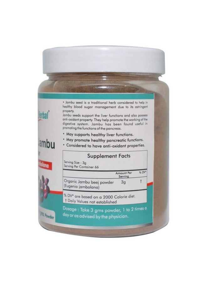 Way2Herbal Organic Jambu Beej Powder (200 Gram Pack of 1) - Image 4
