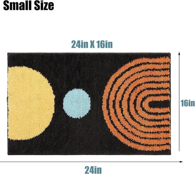 AAZEEM Mat Rugs Non-Slip Abstract Bath Rugs Cute Mat Washable for Tube | - Image 3