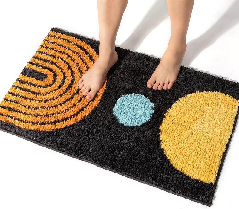 AAZEEM Mat Rugs Non-Slip Abstract Bath Rugs Cute Mat Washable for Tube | - Image 1