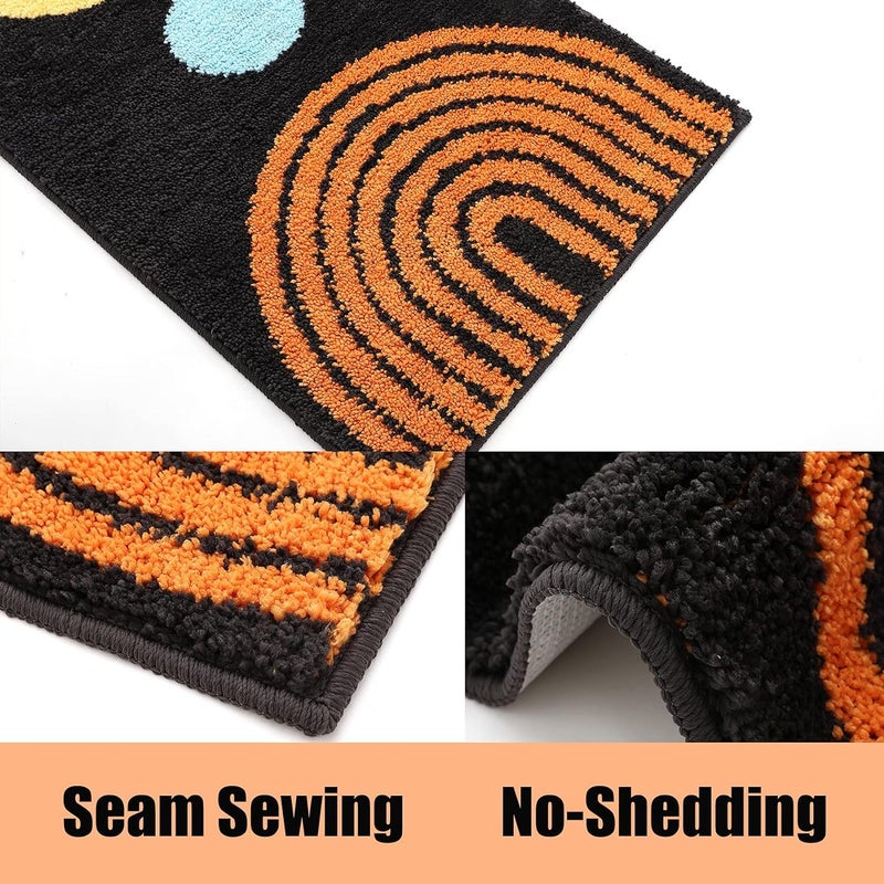 AAZEEM Mat Rugs Non-Slip Abstract Bath Rugs Cute Mat Washable for Tube | - Image 5