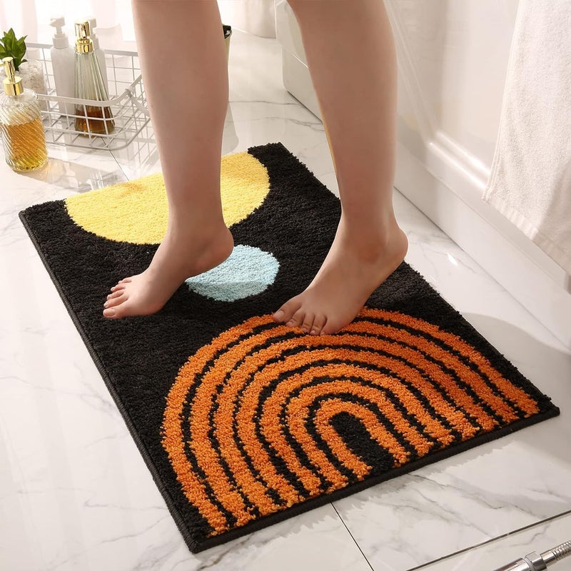 AAZEEM Mat Rugs Non-Slip Abstract Bath Rugs Cute Mat Washable for Tube | - Image 2