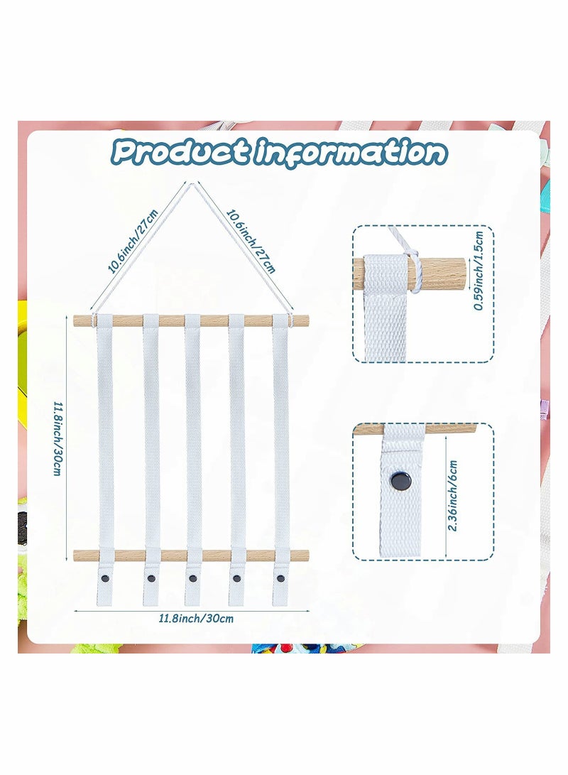 Loquat Hair Bow Holder Organizer for Girls, Headbands Storage Holder Hair Clips Display Organizer(White) - Image 5