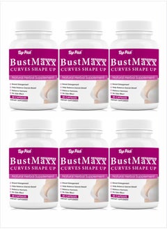 BustMaxx Curves Shape Up Herbal Supplement 30 capsules Pack of 6