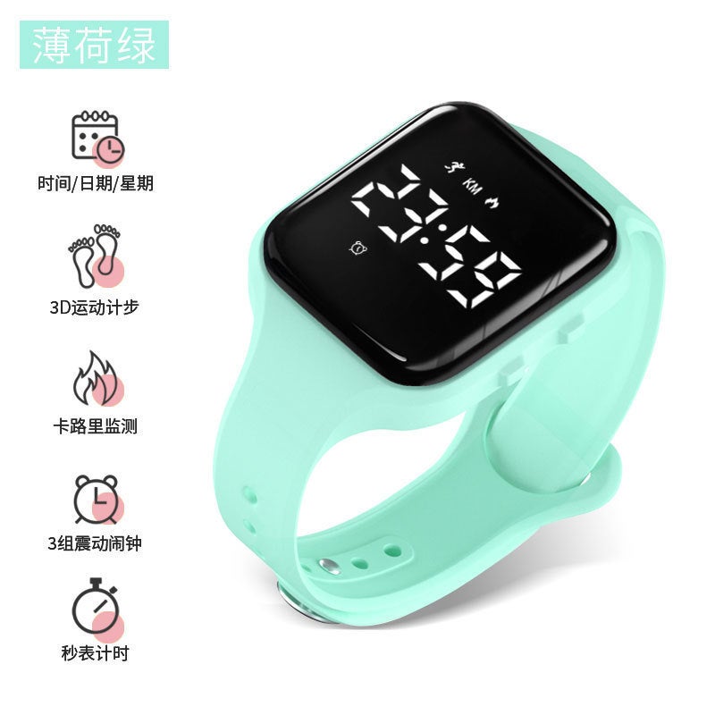 T6S Fashion Waterproof Kids Watches Cyan